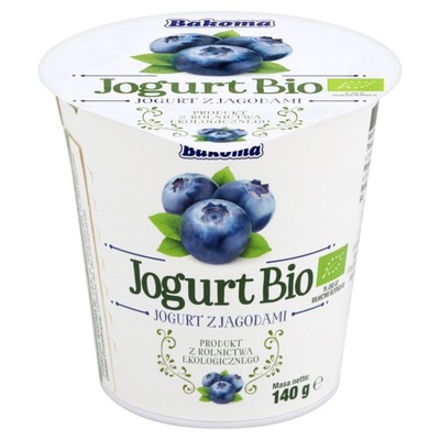 Bakoma Jogurt BIO Jagoda 140 g