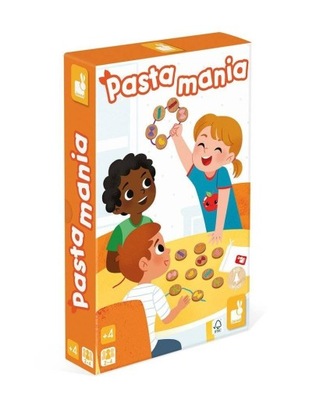 Gra zręcznościowa Pasta mania - gra pamięciowa dla dzieci 4 lata+, Janod
