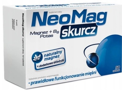 Neomag Skurcz 50 tabl MAGNEZ POTAS B6