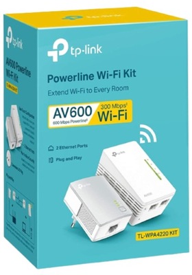 Transmiter sieciowy TP-Link Powerline TL-WPA4220 KIT AV600