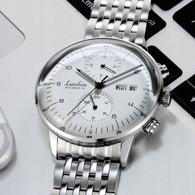 Męskie modne zegarki mechaniczne Business Automatic