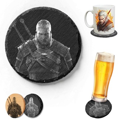 Podstawka Kamienna pod Kubek - Wiedźmin Geralt