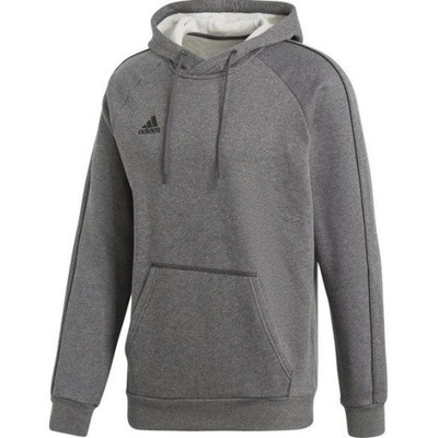 Bluza męska ADIDAS CORE 18 szara z kapturem Roz.S