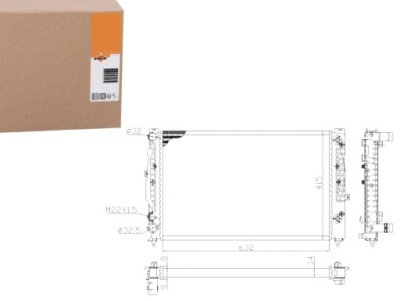 Nrf радиатор воды audi a4 1.6 8d2. b5 фото №1