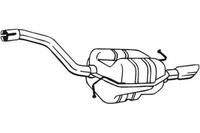 BOSAL SILENCIADOR SISTEMAS DE ESCAPE PARTE TRASERA VW PASSAT B6 1.6 03.05-06.08  