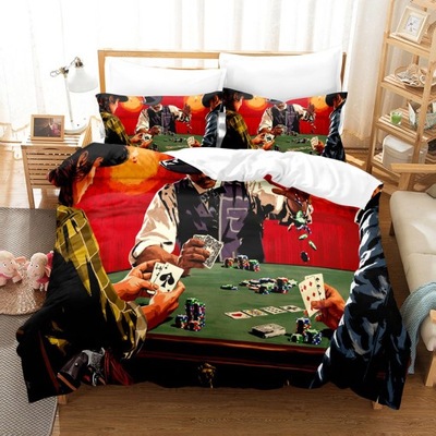 y2k KOMPLET POŚCIELI Game Bedding Set Red Dead Red