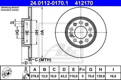 24.0112-0170.1 DISCO HAM.TYL ALFA 159 05-  