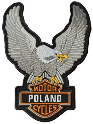 VAR NASZYWKA MOTOR CYCLES POLAND ORZEL 25 X 32CM  