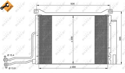 КОНДЕНСАТОР КОНДИЦІОНЕРА МІНІ ONE D NRF35787