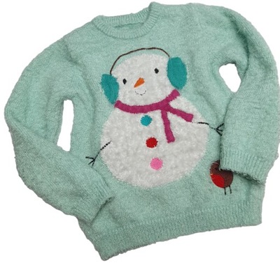 świąteczny sweter dziecięcy dziewczynki 104 110 A87