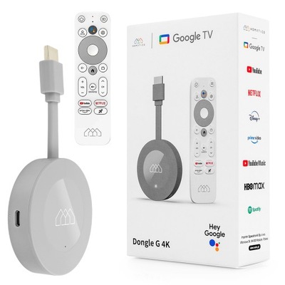 ODTWARZACZ CHROMECAST Homatics Dongle G 4K SMART TV Google Android TV WiFi