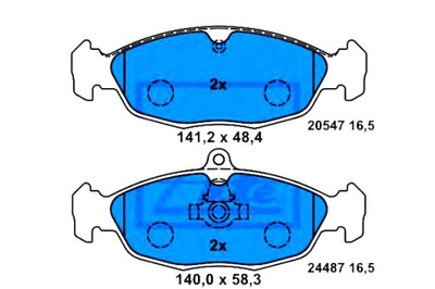 КОЛОДКИ ТОРМОЗНЫЕ JAGUAR XJ XK 8 ASTON MARTIN DB7 V