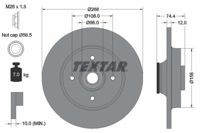 ДИСК HAM. CITROEN T. BERLINGO- C4- DS4- DS5 06- Z ПОДШИПНИКОМ ABS