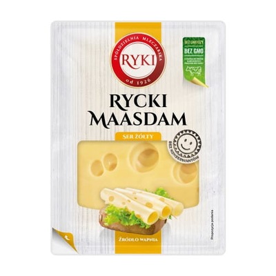 Rycki Maasdam w plastrach 135 g