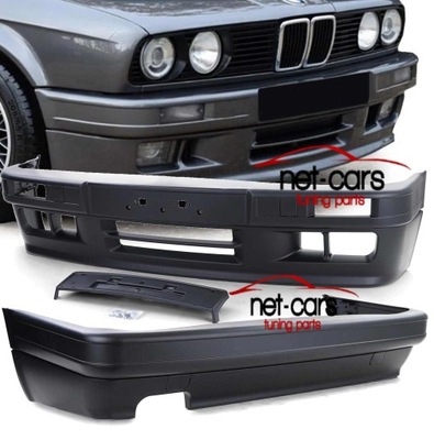 Бампер перед задня bmw 3 e30 m technik 2 tech пластик фото №1