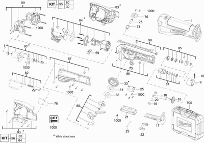 Milwaukee stopa do piły M18CSX-0 4000446071 4000448972 4000452675