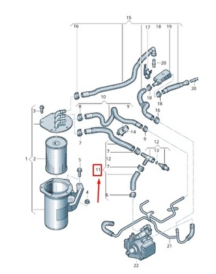 Vw t-cross c1 fuel line 2q0130307l фото №1
