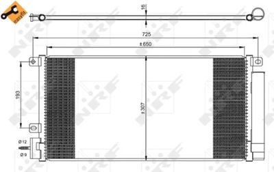 NRF 350067 КОНДЕНСАТОР, КОНДИЦІОНЕР