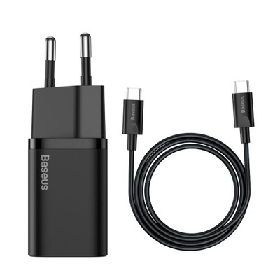 ŁADOWARKA SIECIOWA USB-C 25W KABEL TYPE-C BASEUS
