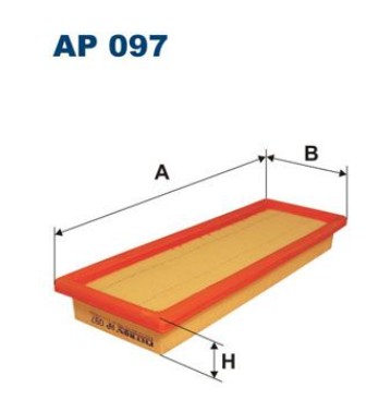 ФИЛЬТР ВОЗДУХА AP097 FIAT UNO 1.3 ДИЗЕЛЬ