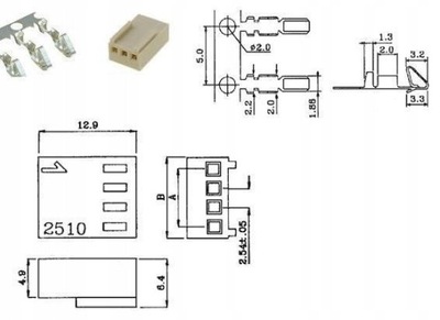 WTYK ZASILAJĄCY 4 pin / 9296