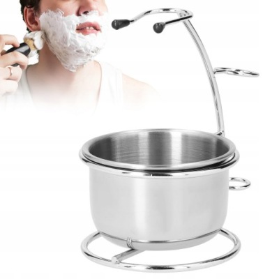 STOJAK DO GOLENIA ZESTAW MISEK METALOWY UCHWYT