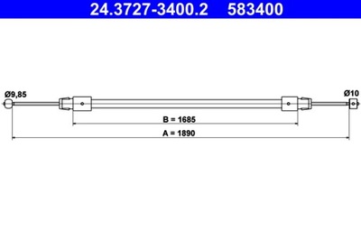 ATE 24.3727-3400.2 ТРОС, ГАЛЬМО СТОЯНКОВИЙ