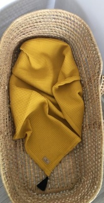 Otulacz Kocyk wafeL MUSZTARDA 70/100