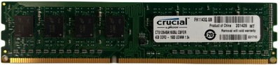 RAM Crucial DDR3 4GB 1600MHZ 1.5V 986