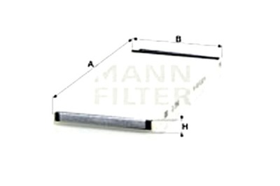 MANN-FILTER ФИЛЬТР PYŁ KAB MANN TRUCK CU2916 SETRA SERIES 400