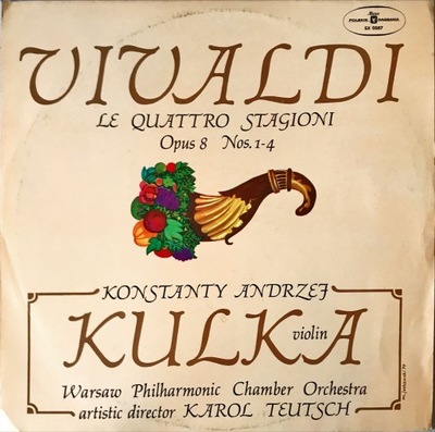 LP VIVALDI LE QUATTRO STAGIONI OPUS 8 NOS 1-4