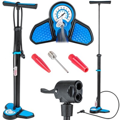 POMPKA PODŁOGOWA ROWEROWA Z MANOMETREM DUNLOP IGŁY