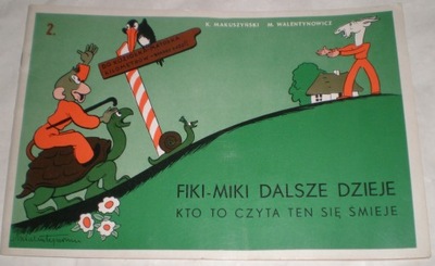 Fiki-Miki Dalsze dzieje kto to czyta ten się śmieje. wydanie 1958
