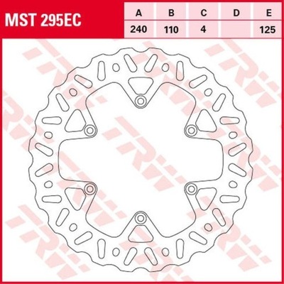 ZF ДИСК ТОРМОЗНОЙ ЗАД BETA RR 250/300/350 '13-, RR 390/430/480 '15-, RR 4