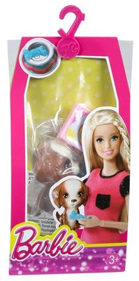 Zestaw figurka piesek dla Barbie szczeniaczek