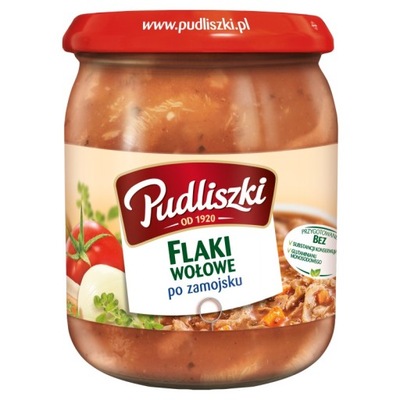 Pudliszki Flaki wołowe po zamojsku 500 g