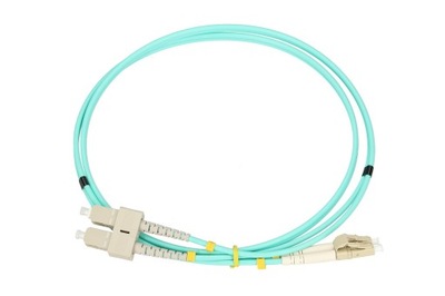 Patchcord światłowód MM duplex 50/125 LC-SC OM3 2m