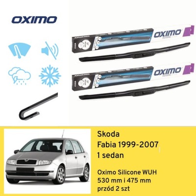 ESCOBILLAS PARTE DELANTERA PARA SKODA FABIA 1 BERLINA (1999-2007) OXIMO  