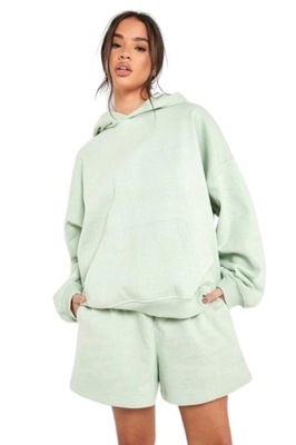 Boohoo zielona bluza oversize defekt XL