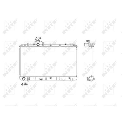 NRF NRF53581 РАДИАТОР SUZUKI SX4/FIAT SEDICI 07-