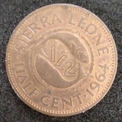 0028 - Sierra Leone 1/2 centa, 1964