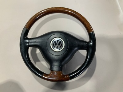 VW PASSAT B5 GOLF 4 VOLANTE DE TRES RADIOS MADERA  