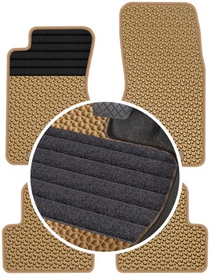 JAGUAR S-TYPE BERLINA 1998-2002 ALFOMBRILLAS GOMA PARA COCHE EVA COLOR BEIGE  