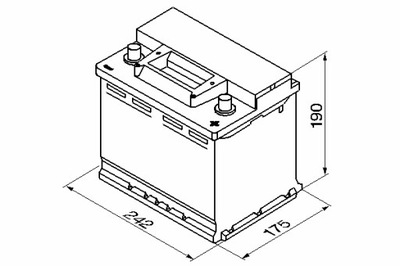 BOSCH АКУМУЛЯТОР BOSCH 12V 56AH 480A S3 P + 1 242X175X190 B13