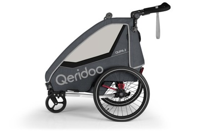 Przyczepka rowerowa dla dzieci Qeridoo Qupa 2 Grey