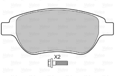 VALEO SET PADS HAMULCOWYCH, BRAKES TARCZOWE 598465  