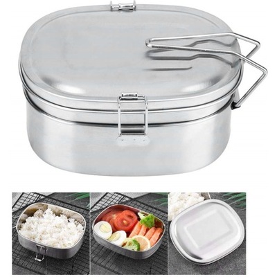 LUNCHBOX ŚNIADANIÓWKA OBIADOWY POJEMNIK 3W1 TERMICZNY NA ŻYWNOŚĆ MENAŻKA