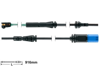 ATE SENSOR DESGASTE ZAPATAS DE FRENADO PARTE DELANTERA BMW 5 G30 F90 5 G31 6  