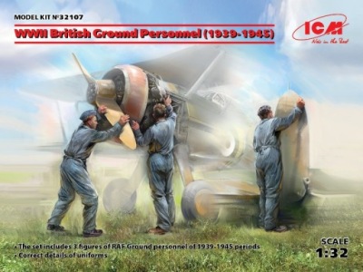 ICM 1:32 Scale German Luftwaffe Pilots Model Kit (1939-1945) - Unassembled Plastic Figures