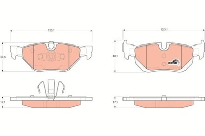 TRW GDB1626 КОЛОДКИ ГАЛЬМІВНІ